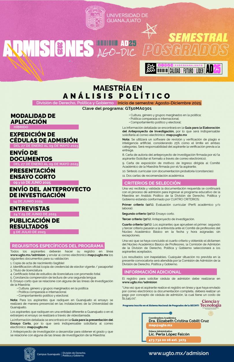 Maestría en Análisis Político