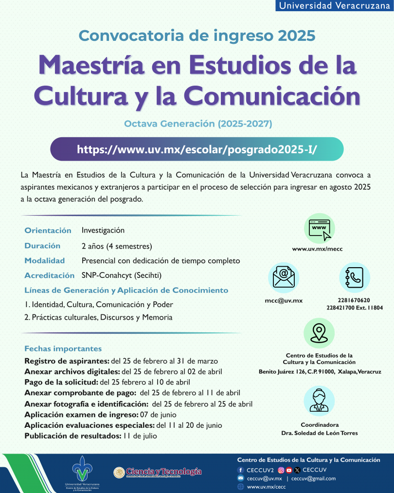 Maestría en Estudios de la Cultura y la Comunicación