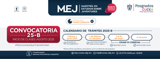 Maestría en Estudios sobre Juventudes