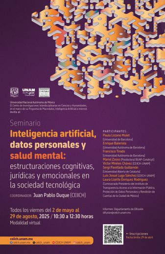 Inteligencia artificial, datos personales y salud mental