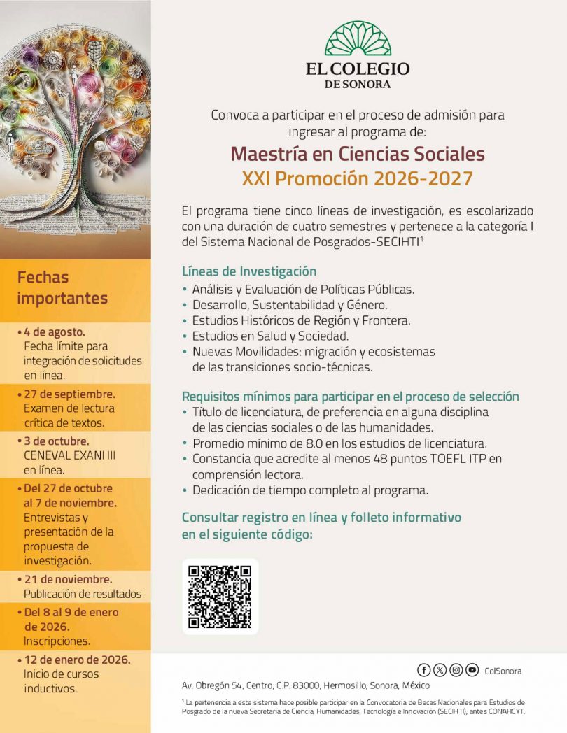 Maestría en Ciencias Sociales