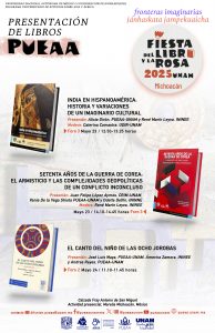Presentación de libros PUEAA, Fiesta del libro y la rosa 2025