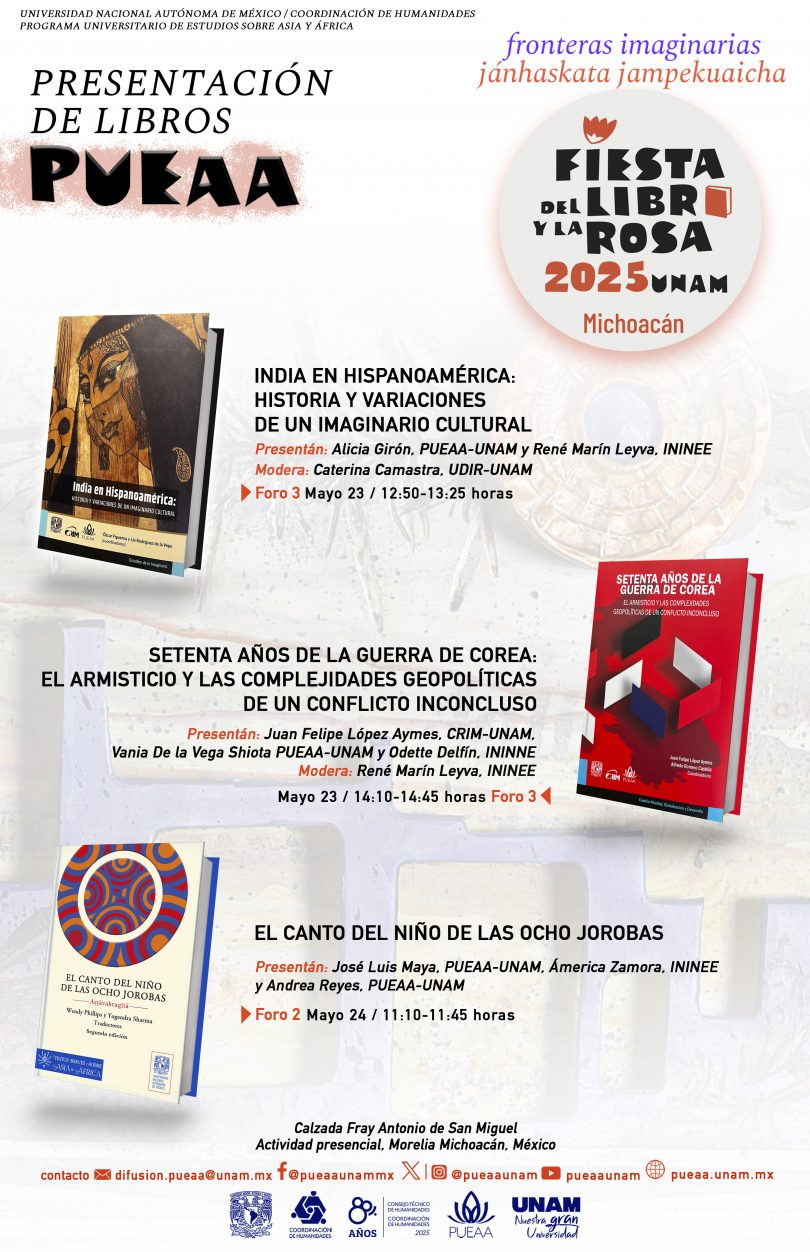 Presentación de libros PUEAA, Fiesta del libro y la rosa 2025