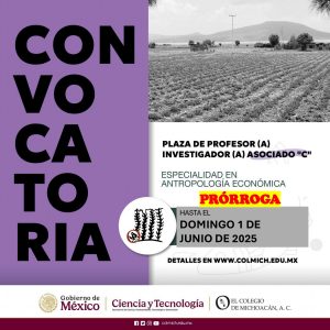 Plaza de profesor(a) investigador(a), especialidad en antropología económica