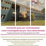 Invitación para ser contratado(a) como investigador(a) por obra determinada (SIJA)