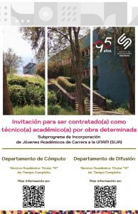 Invitación para contratación de Técnico(a) Académico(a)
