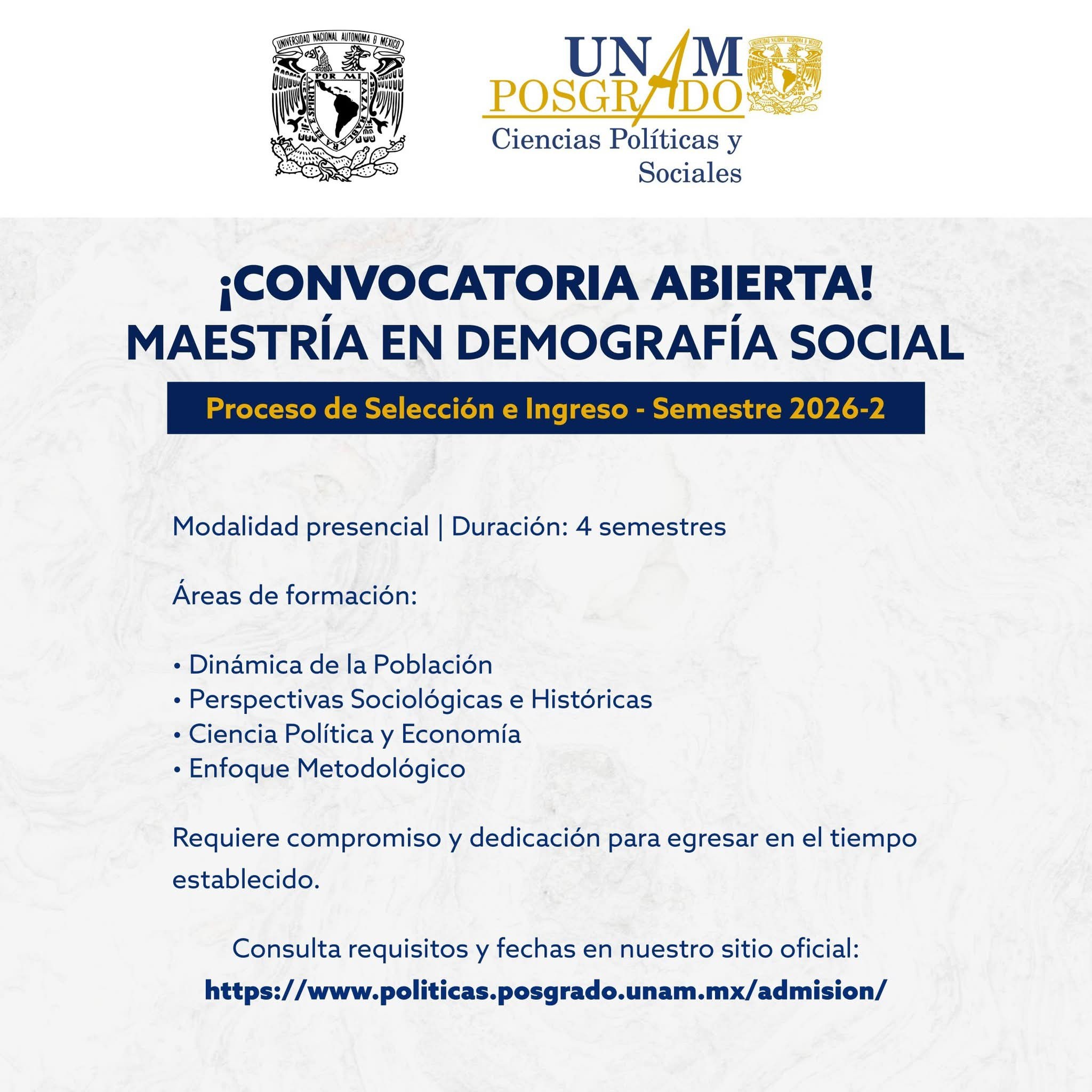 Maestría en Demografía Social