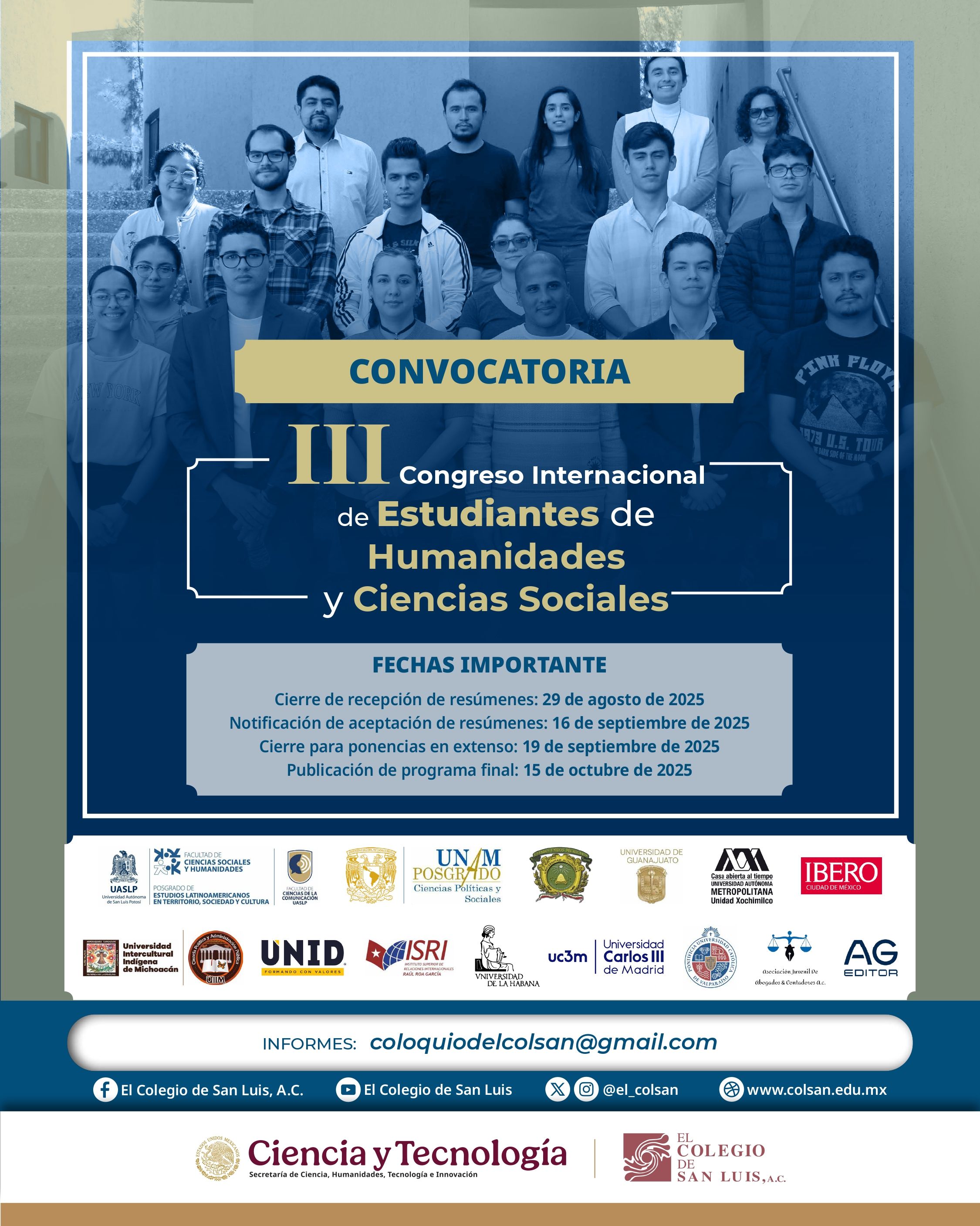 III Congreso Internacional de Estudiantes de Humanidades y Ciencias Sociales