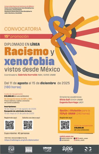 Diplomado en línea Racismo y Xenofobia vistos desde México