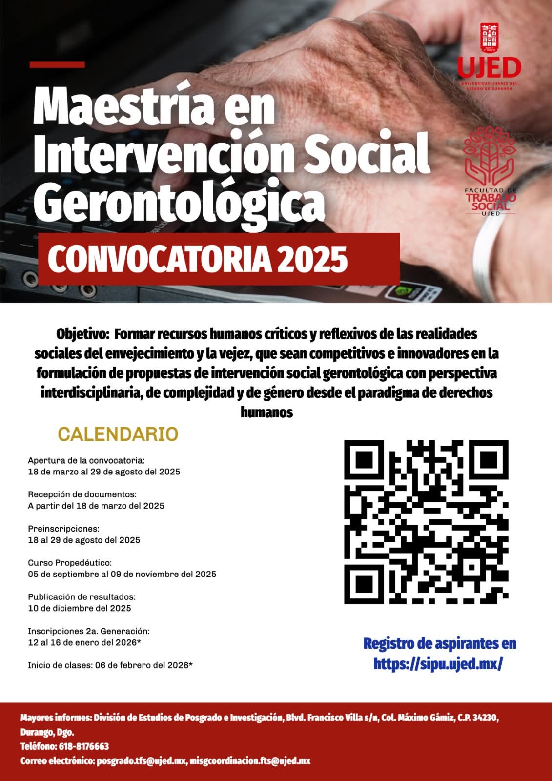 Maestría en Intervención Social Gerontológica