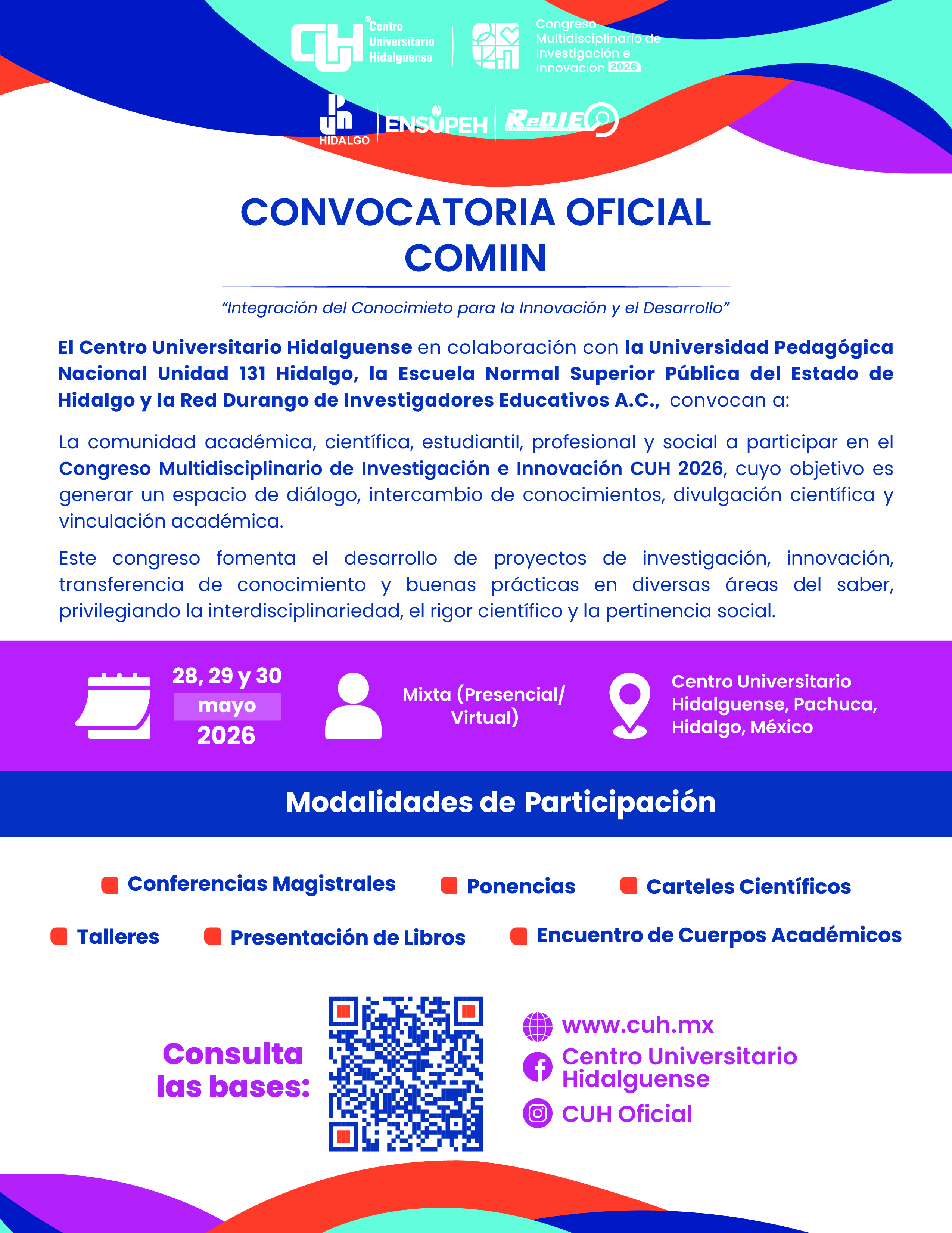 Congreso Multidisciplinario de Investigación e Innovación 2026