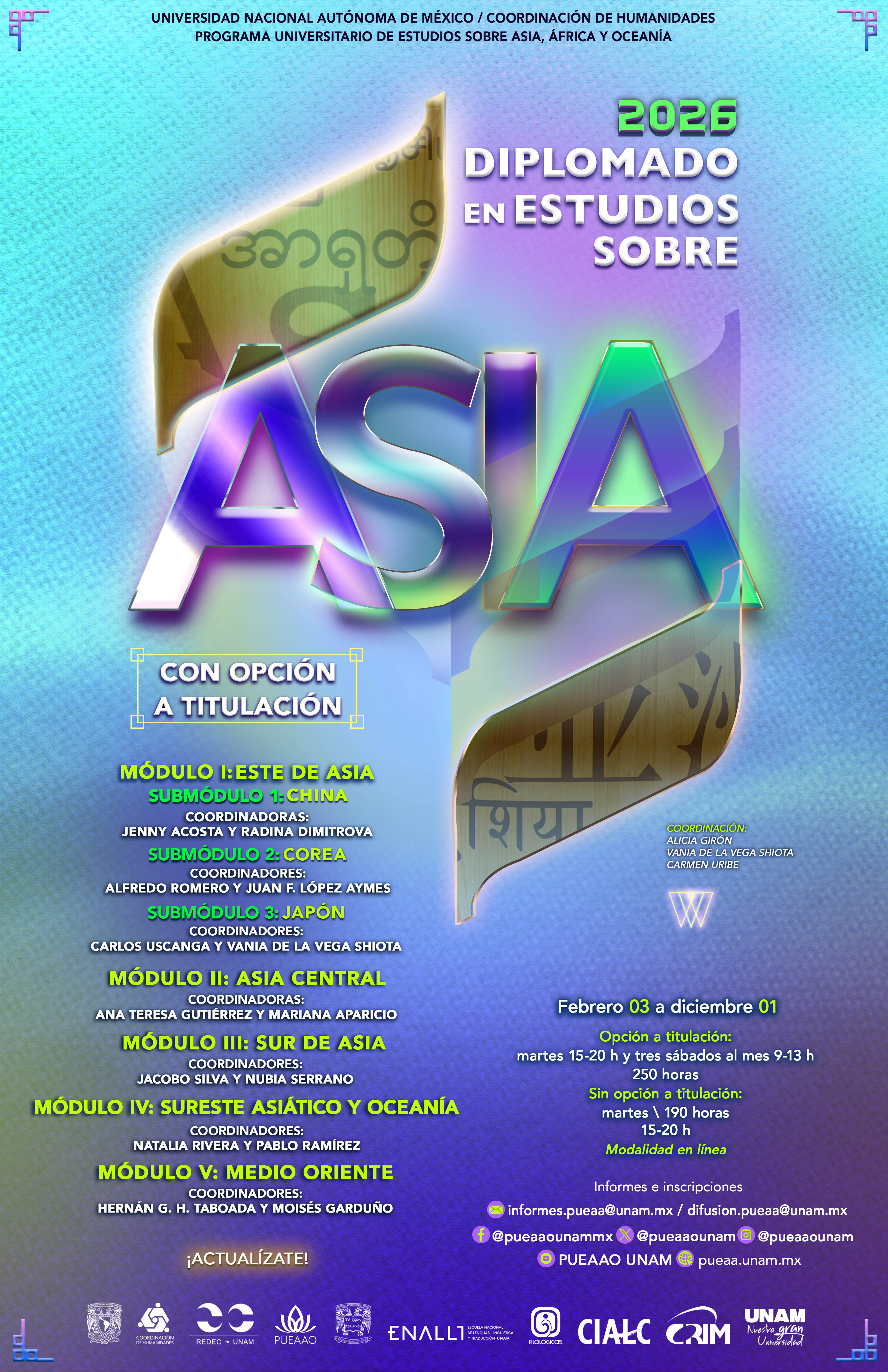 Diplomado en Estudios sobre Asia 2026