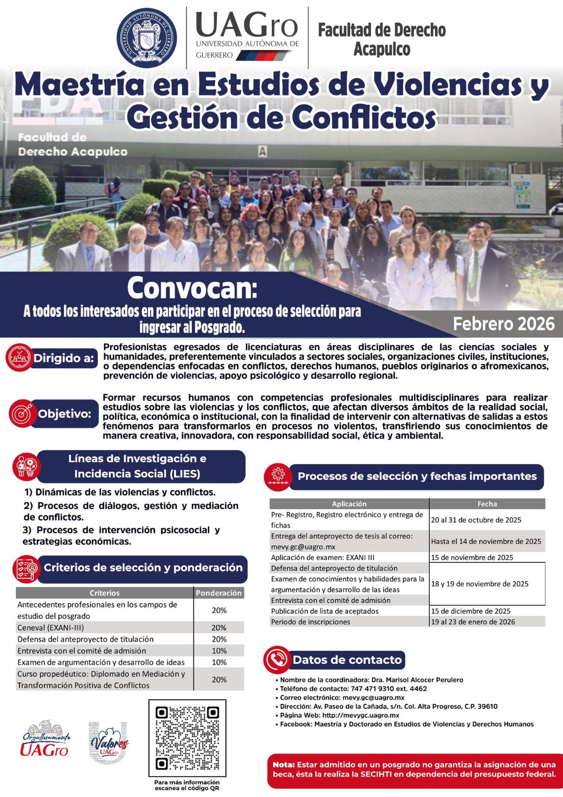 Maestría en Estudios de Violencias y Gestión de Conflictos