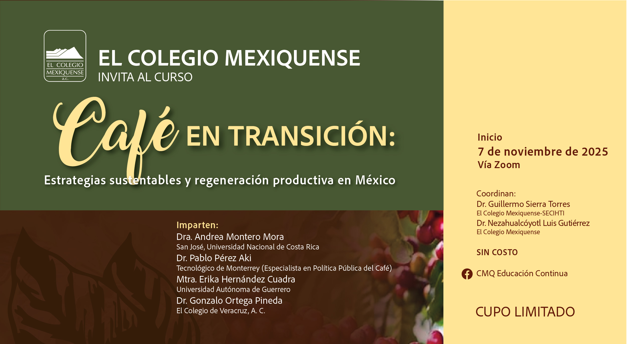 Café en transición: Estrategias sustentables y regeneración productiva en México