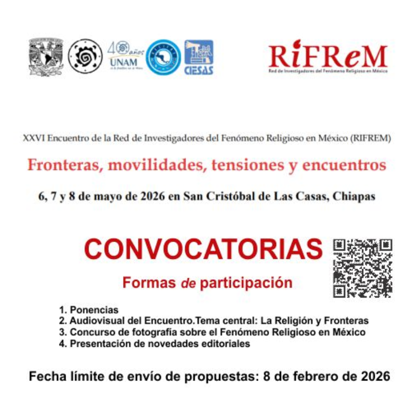 XXVI Encuentro de la Red de Investigadores del Fenómeno Religioso en México