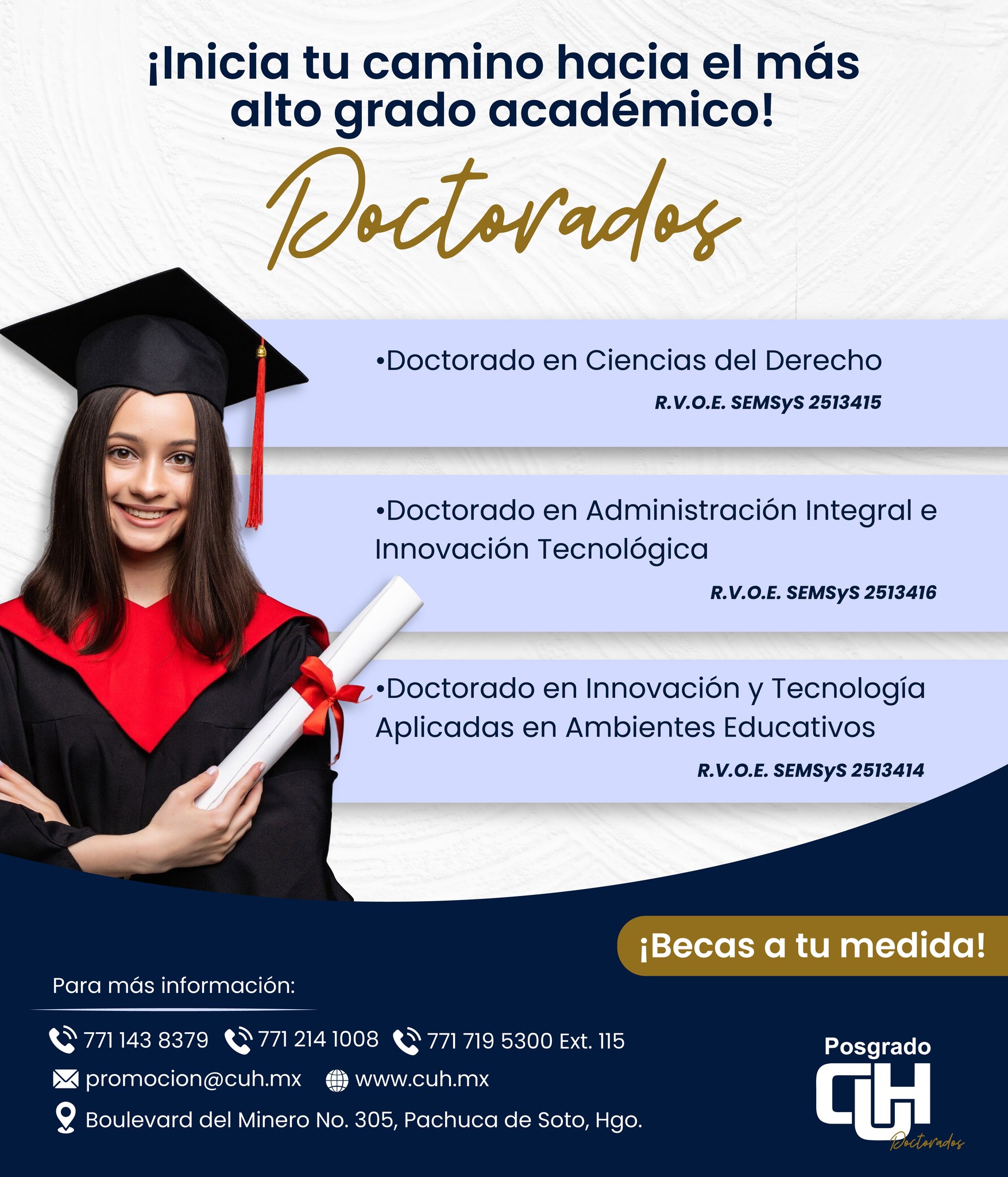 Doctorados en el Centro Universitario Hidalguense