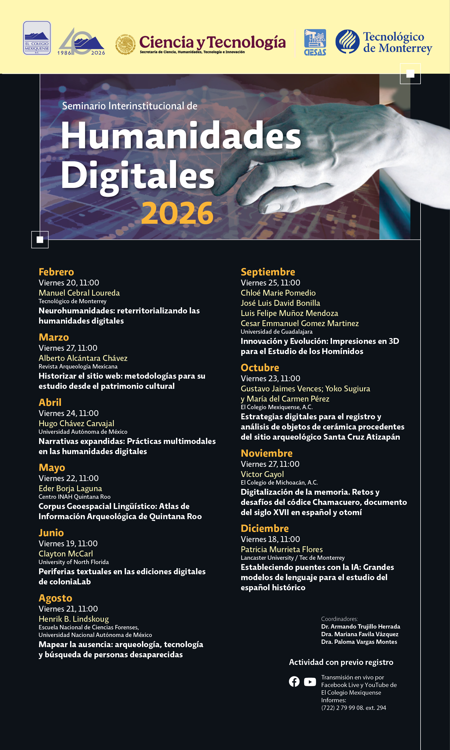 Seminario Interinstitucional de Humanidades Digitales 2026