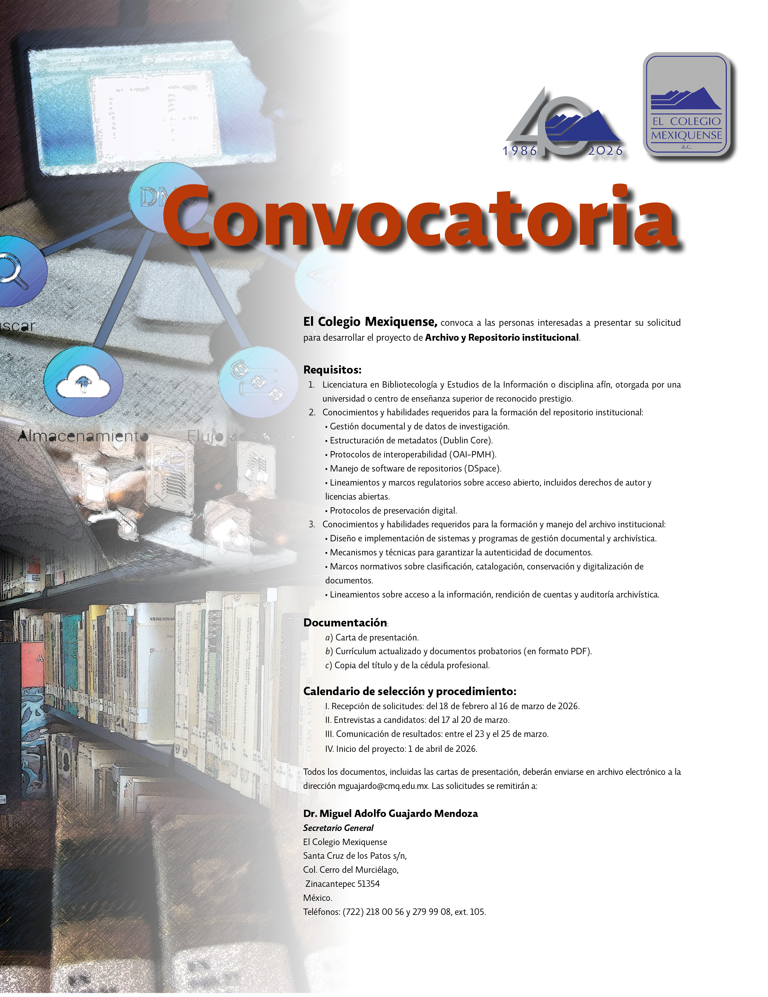 Proyecto de Archivo y Repositorio institucional