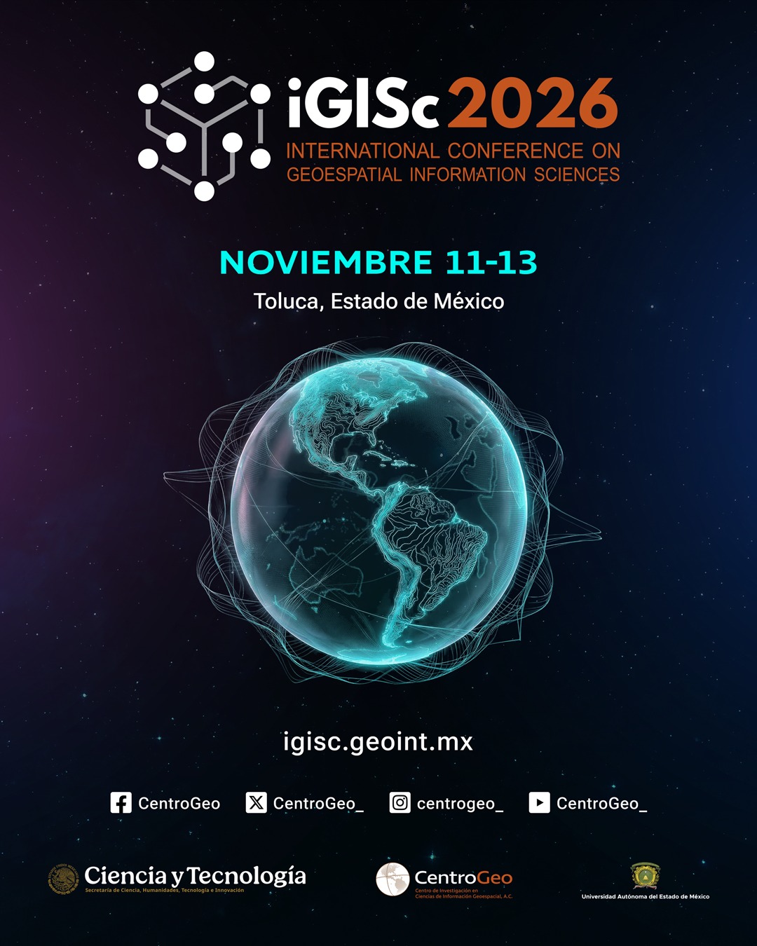 4ª Conferencia Internacional sobre Ciencias de Información Geográfica iGISc 2026