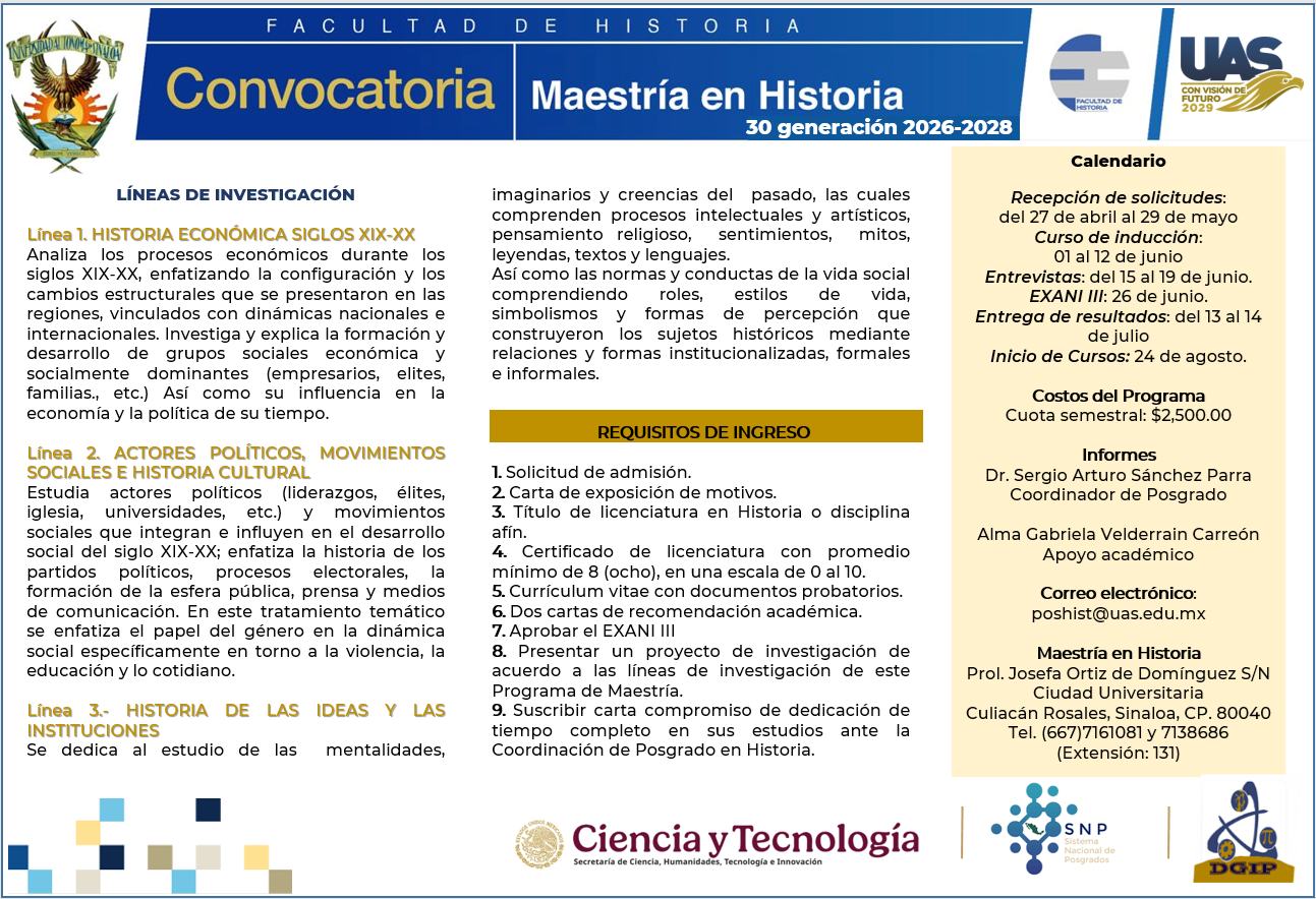 Maestría en Historia