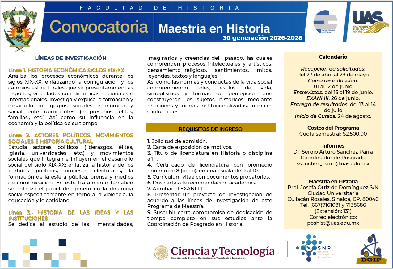 Maestría en Historia