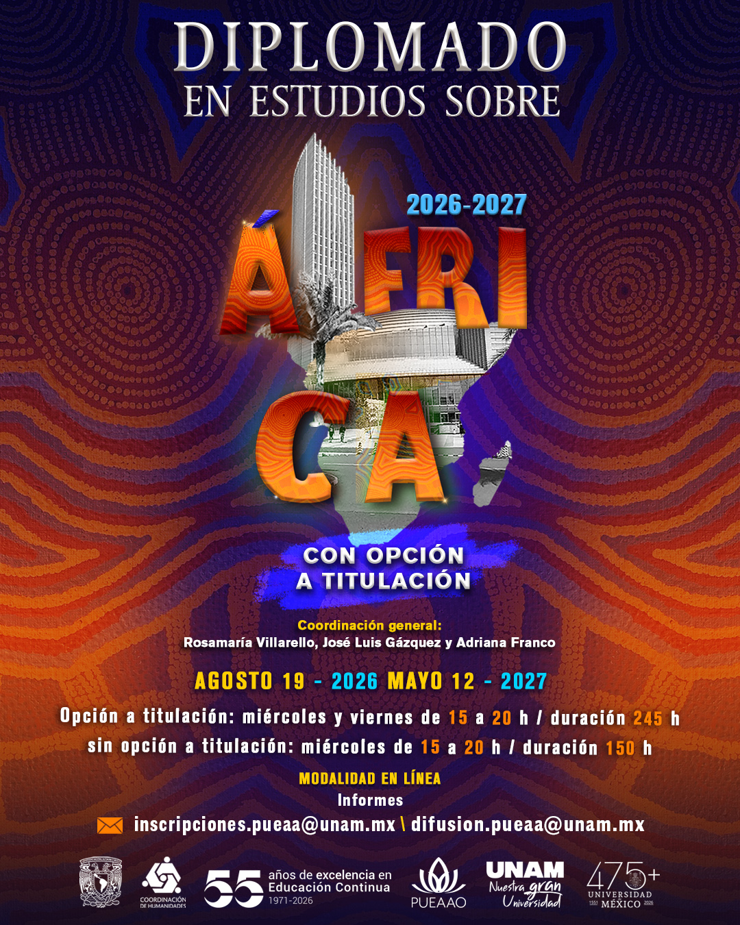 Diplomado en Estudios sobre África 2026-2027