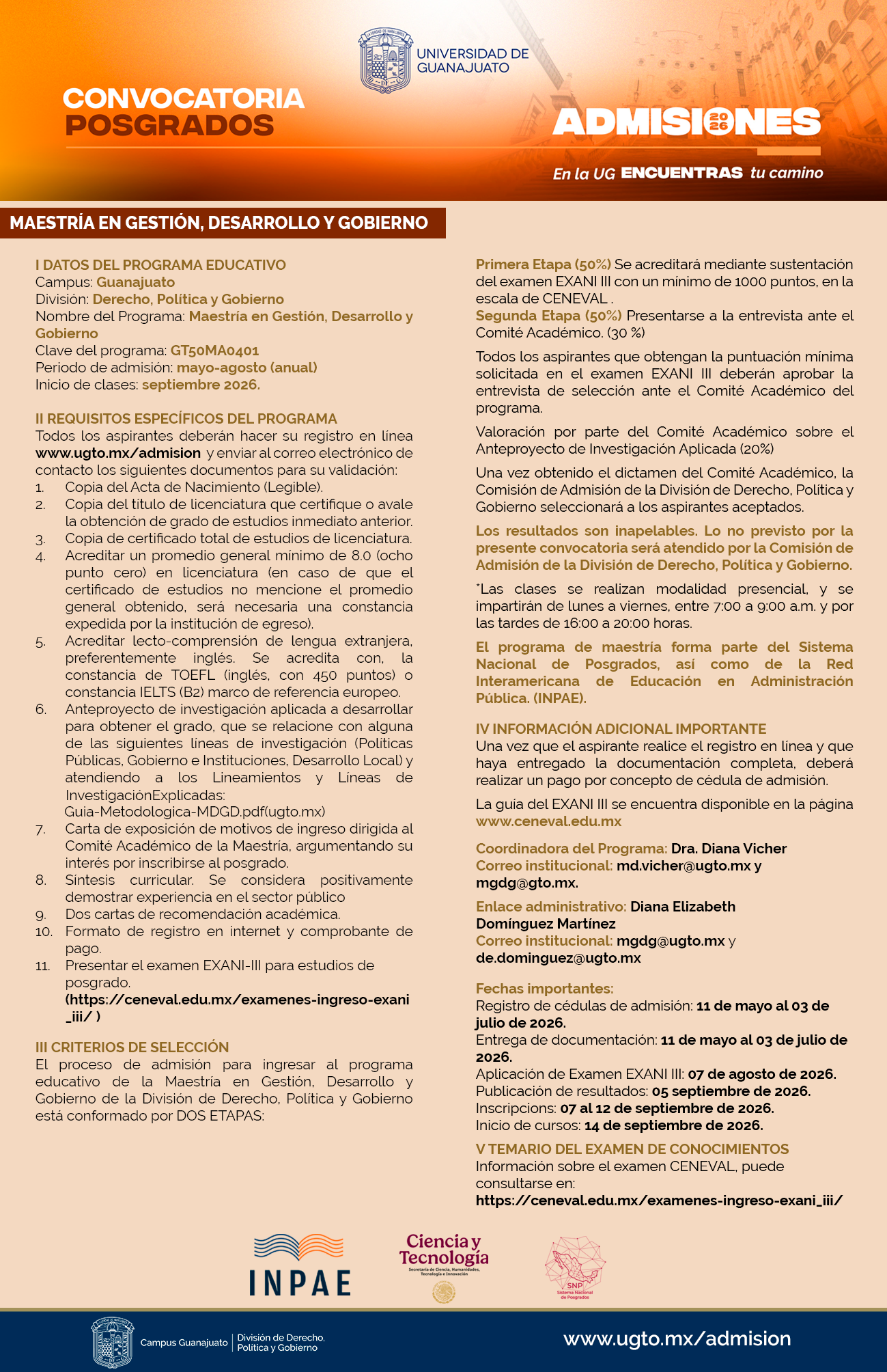 Maestría en Gestión, Desarrollo y Gobierno