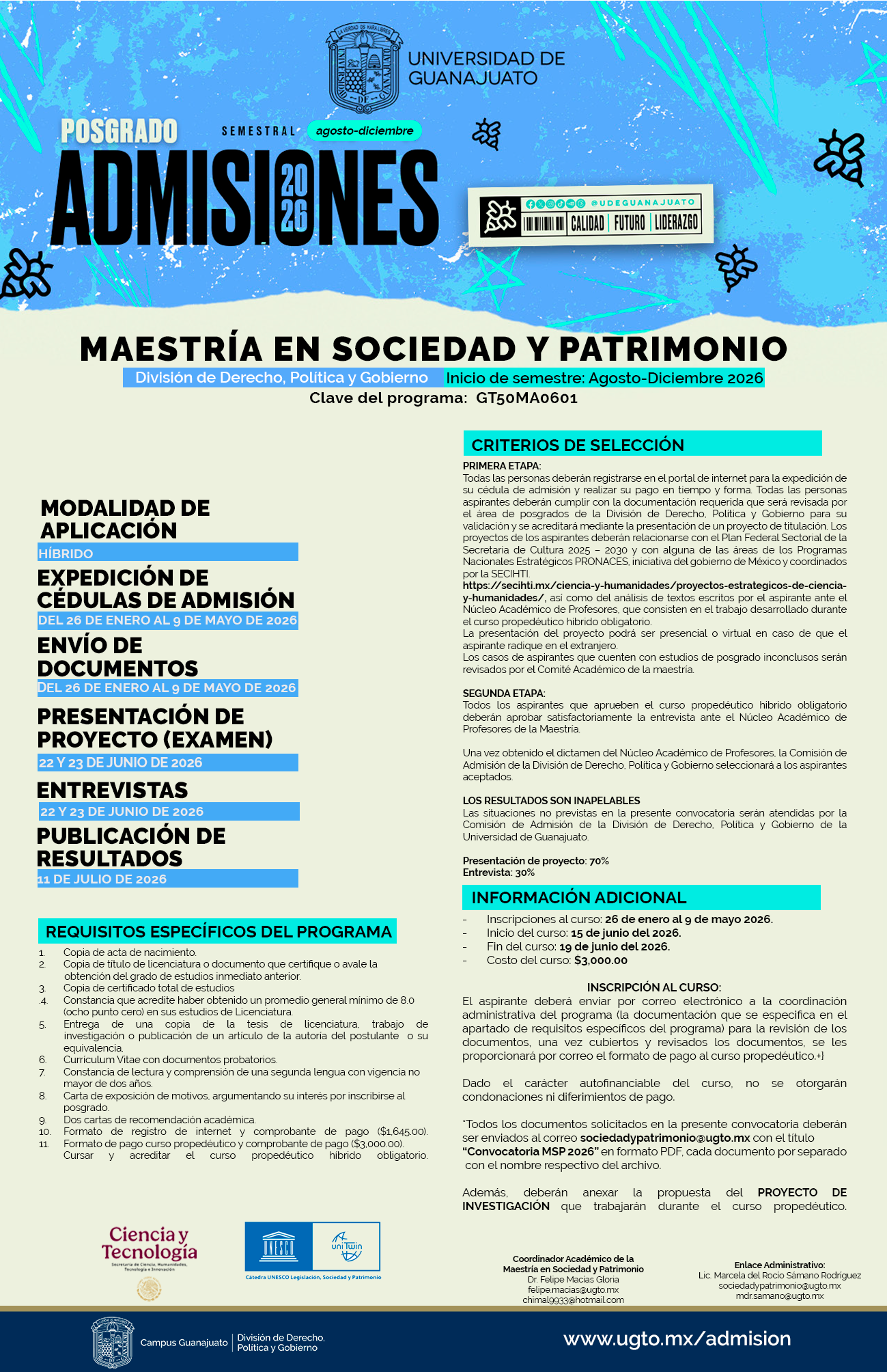 Maestría en Sociedad y Patrimonio