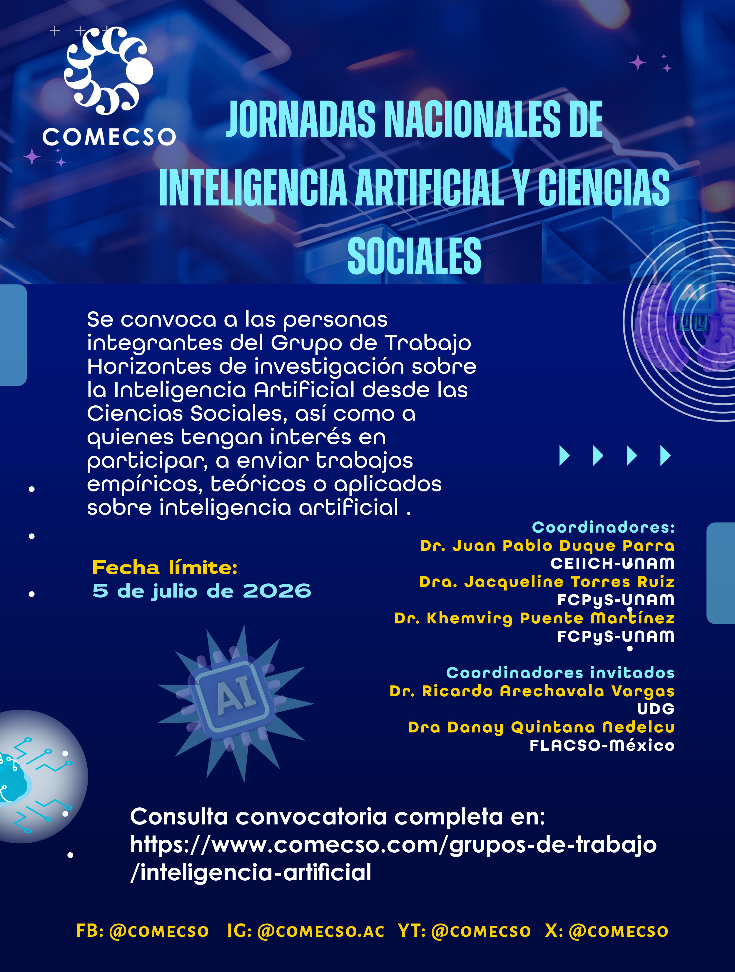 Jornadas nacionales de inteligencia artificial y ciencias sociales