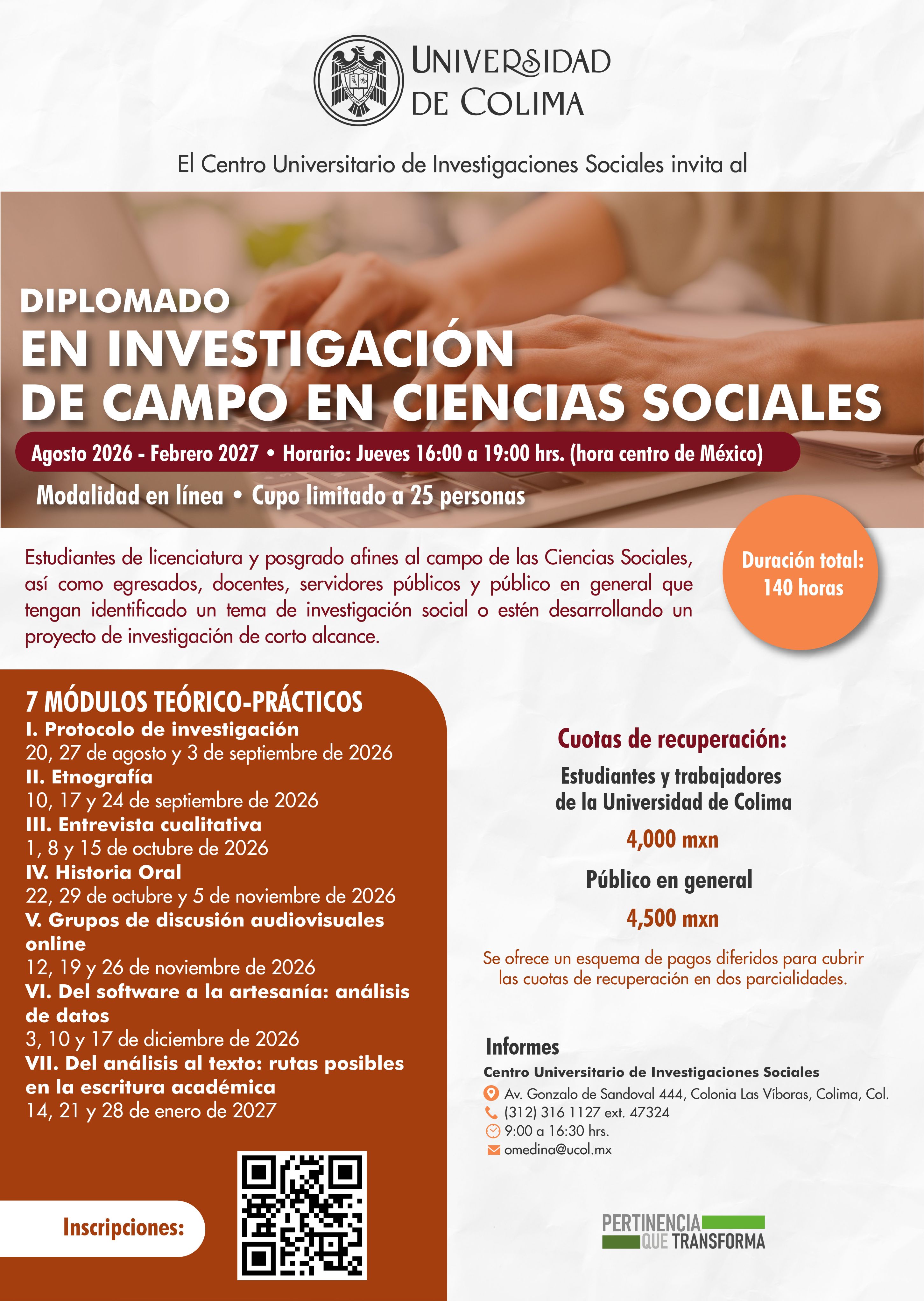 Diplomado en Investigación de Campo en Ciencias Sociales