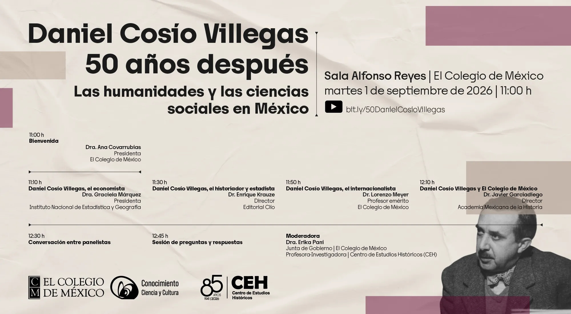 Daniel Cosío Villegas, 50 años después