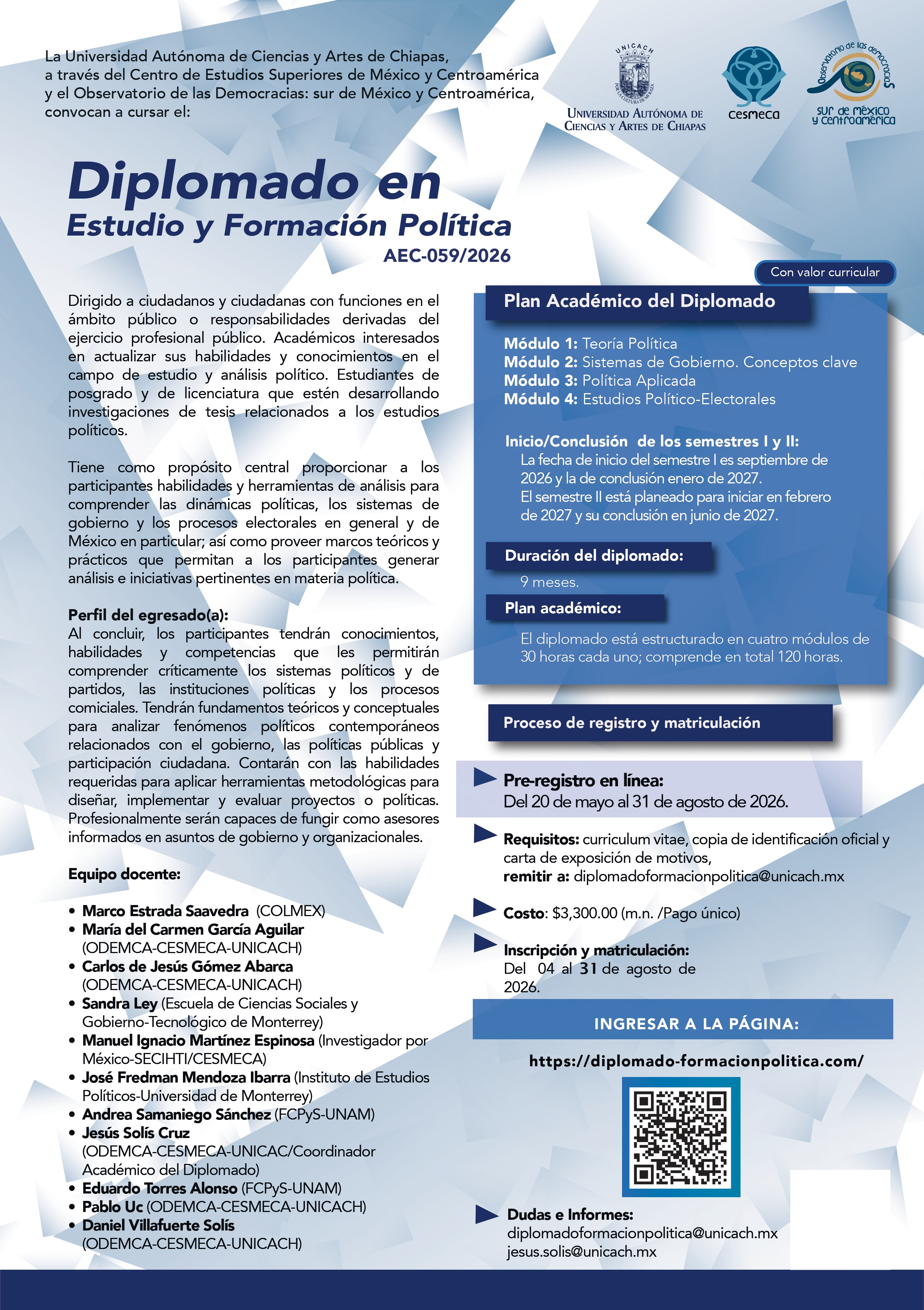 Diplomado en Estudio y Formación Política