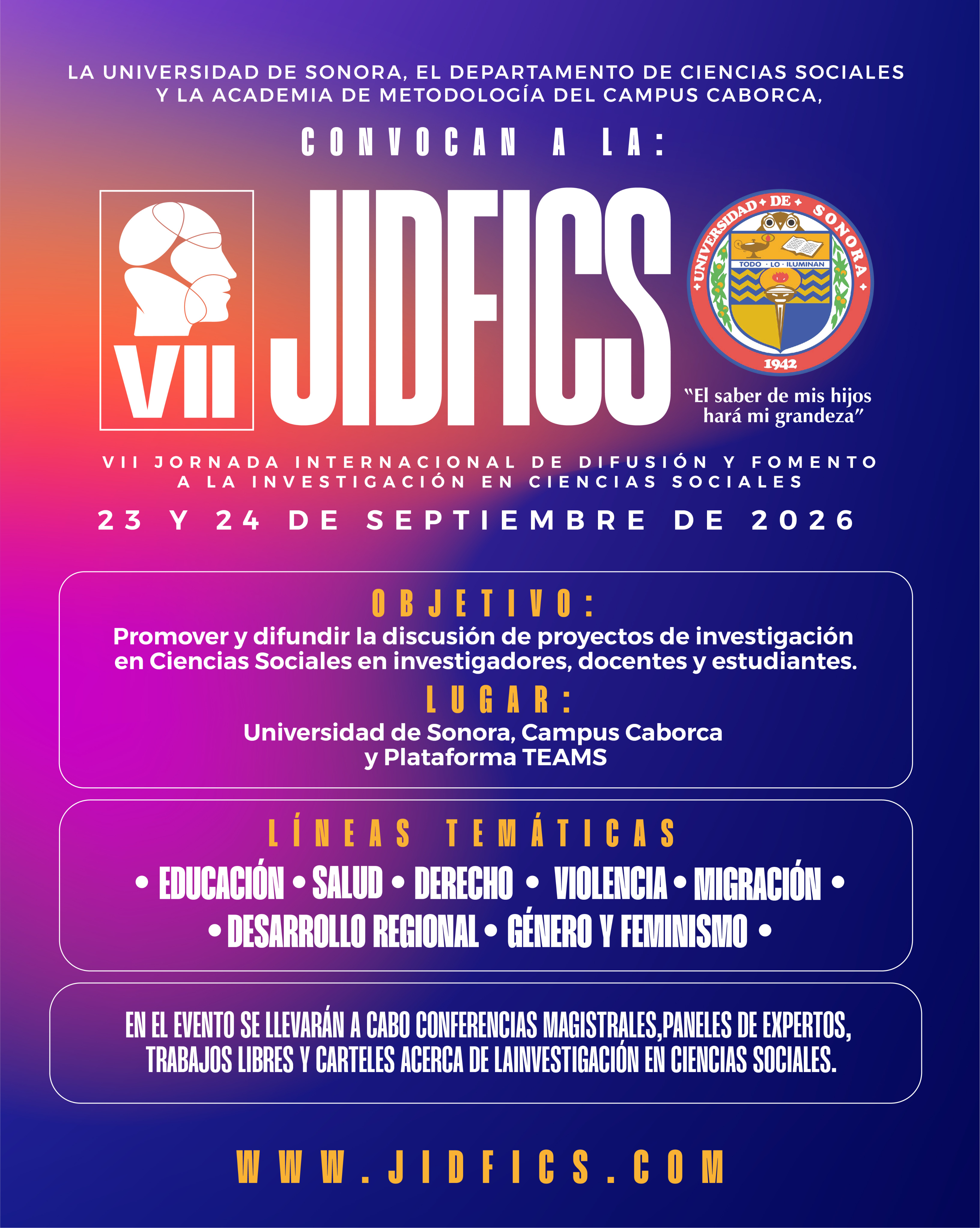 VII Jornada Internacional de Difusión y Fomento a la Investigación en Ciencias Sociales