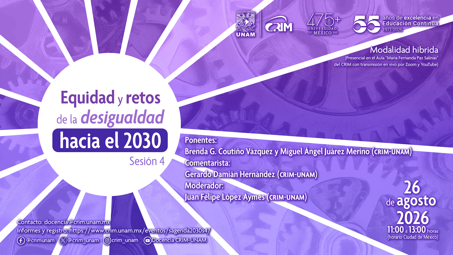 Equidad y retos de la desigualdad hacia el 2030