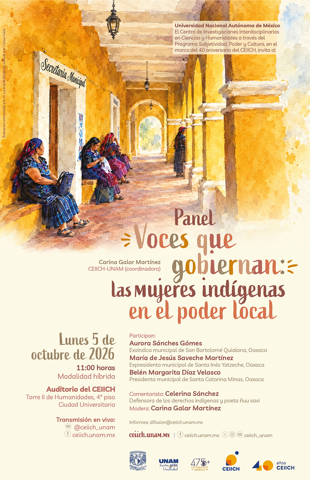 Panel Voces que gobiernan: Las mujeres indígenas en el poder local
