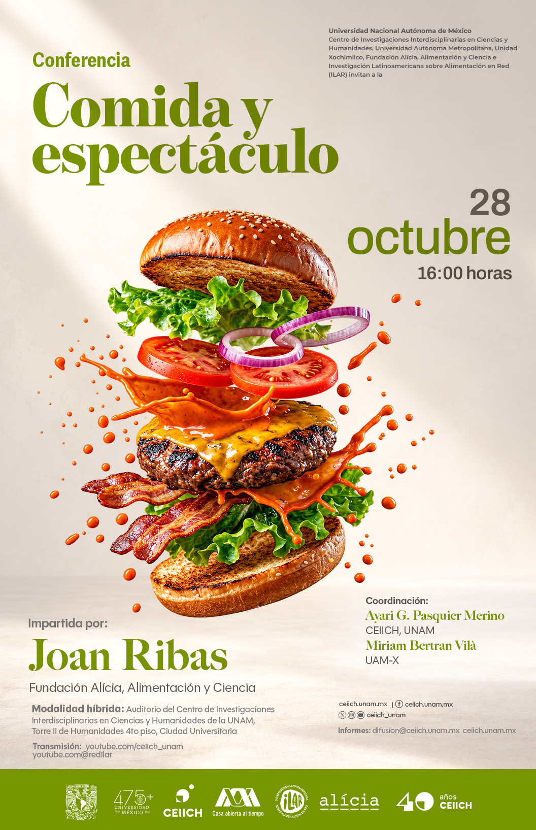 Conferencia Comida y espectáculo