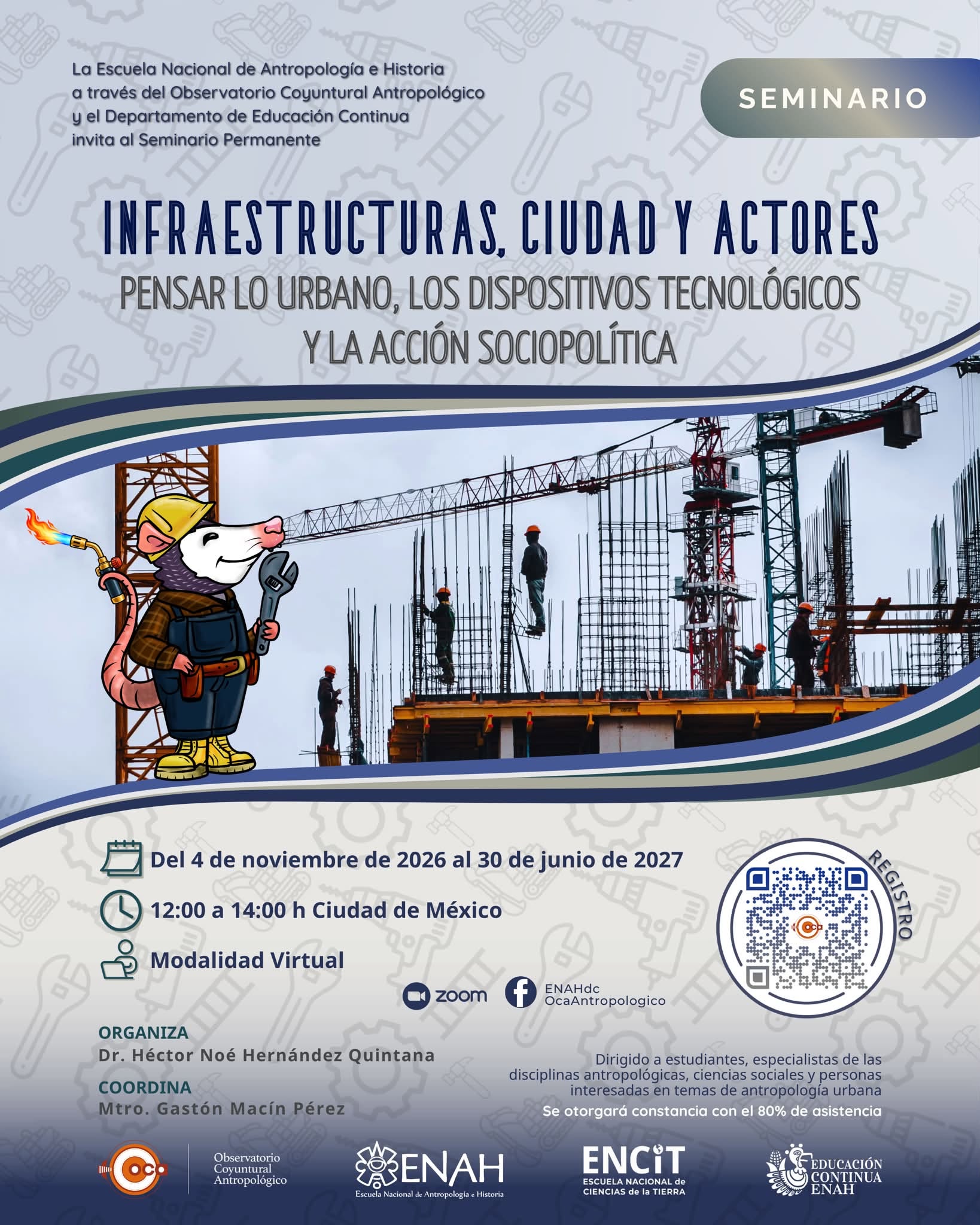 Seminario Permanente «Infraestructuras, ciudad y actores. Pensar lo urbano, los dispositivos tecnológicos y la acción sociopolítica»